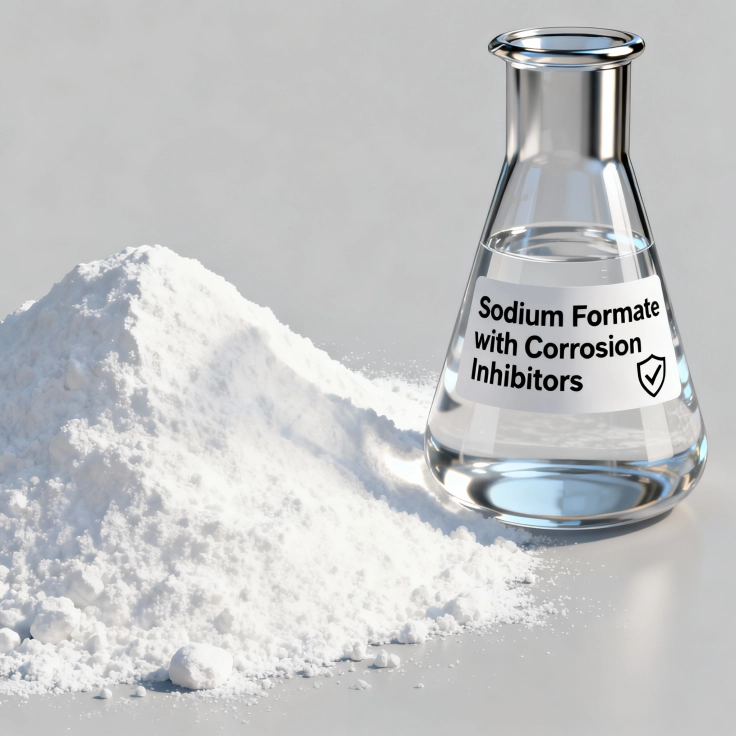 Sodium formate with corrosion inhibitors